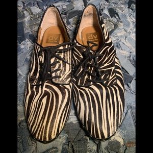 Zebra Print Oxford loafers